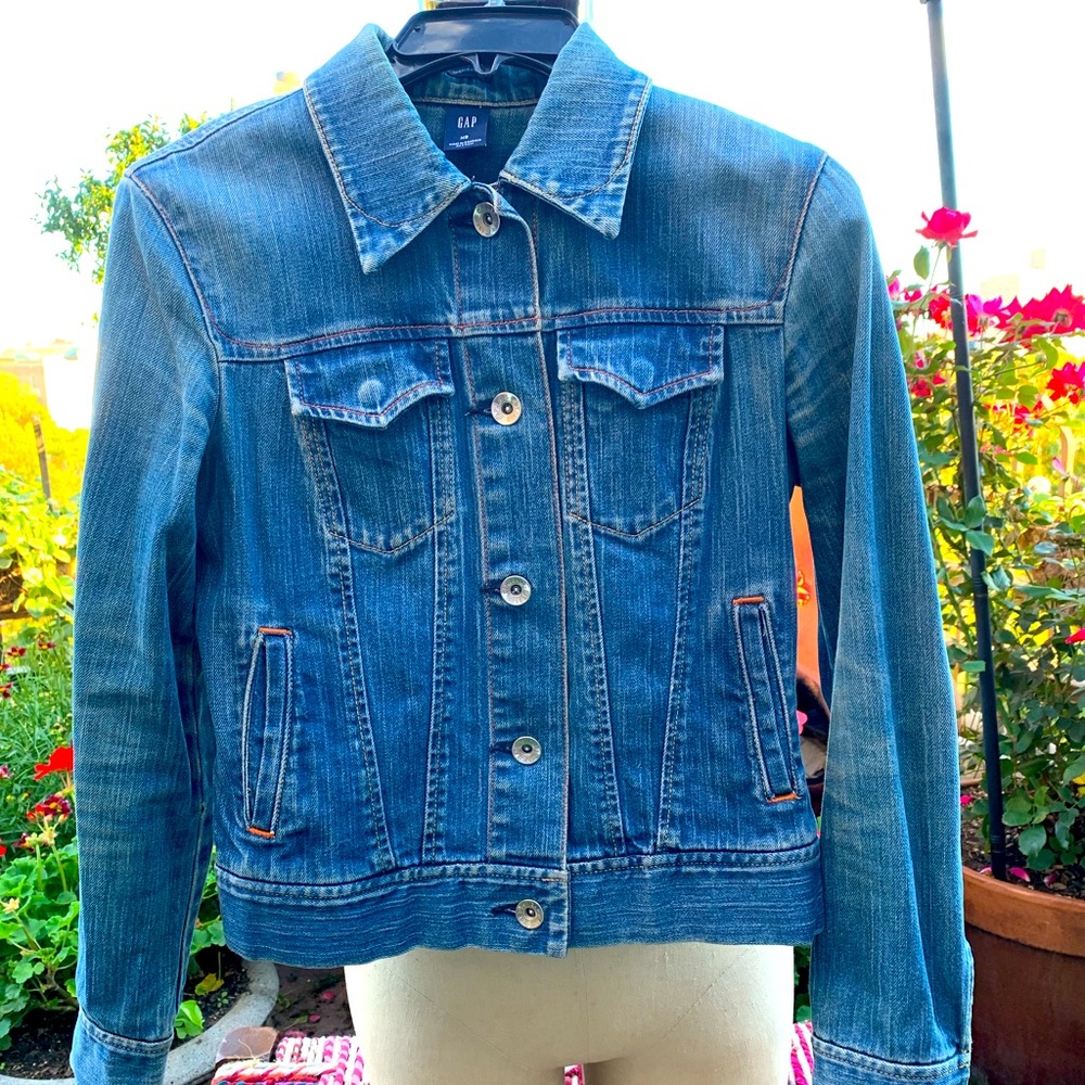 Women Vintage Gap Jean Jacket